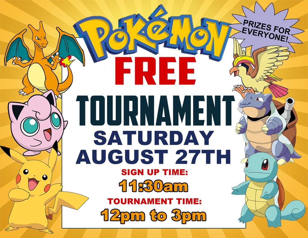 FREE Pokémon Tournament Dave and Adam's Store