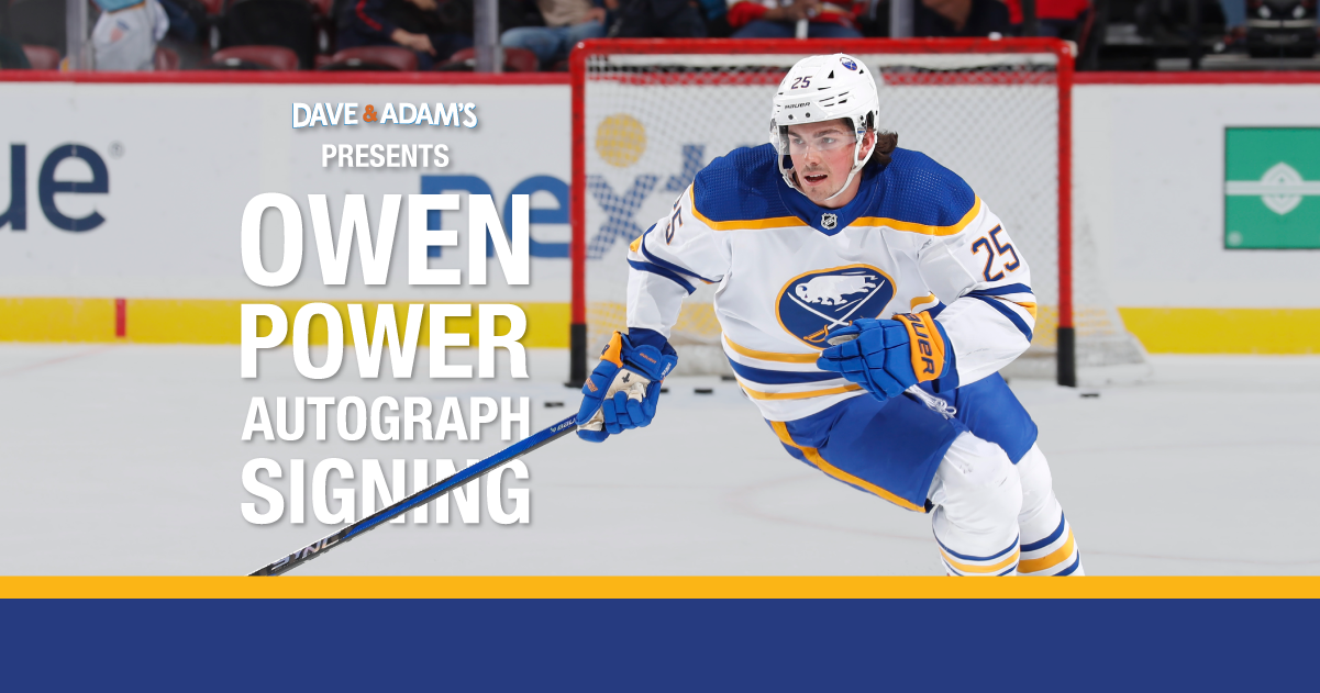 OWEN POWER SIGNED BUFFALO SABRES CUSTOM Jersey WITH JSA