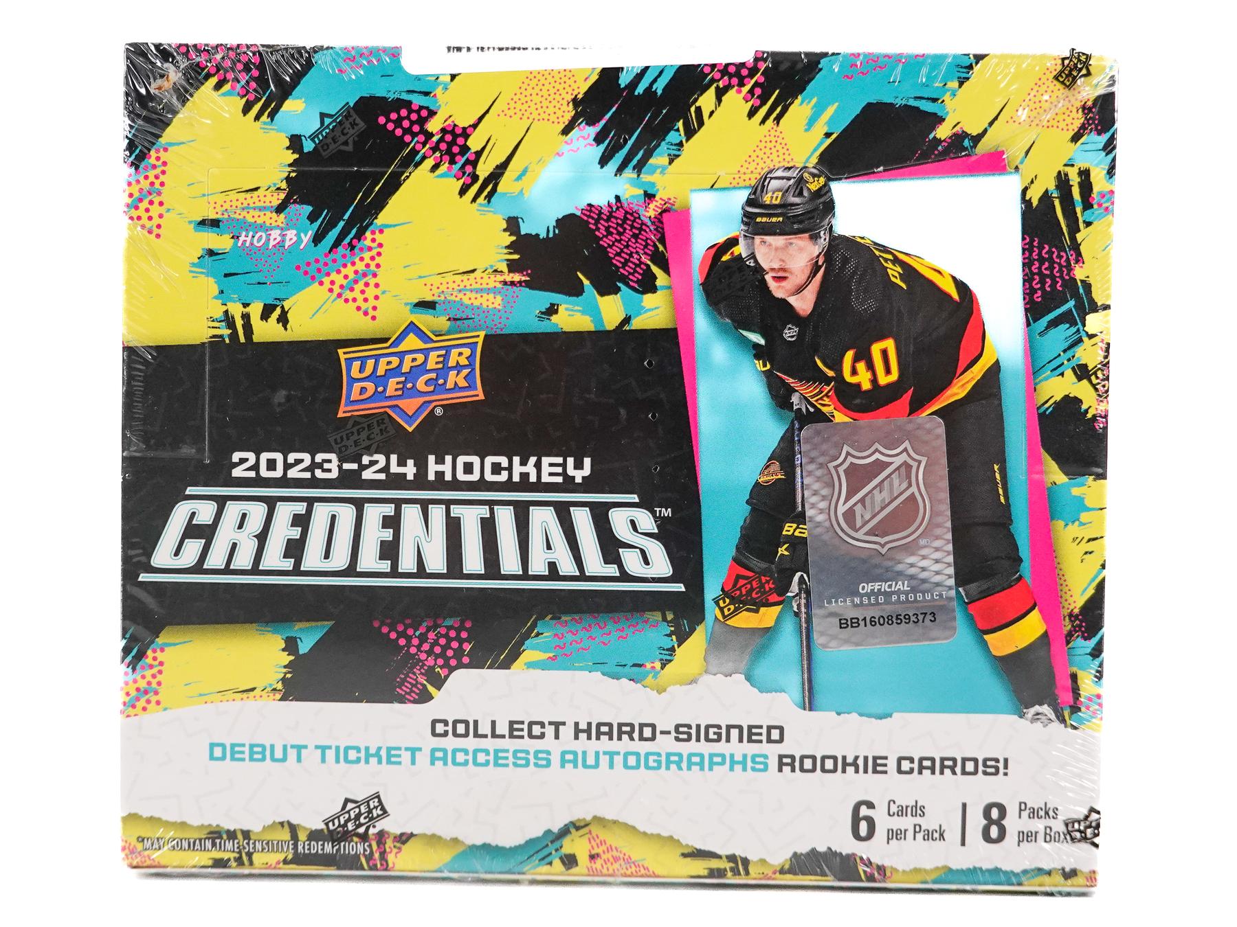 2023/24 Upper Deck Credentials Hockey Hobby Box Personal Break